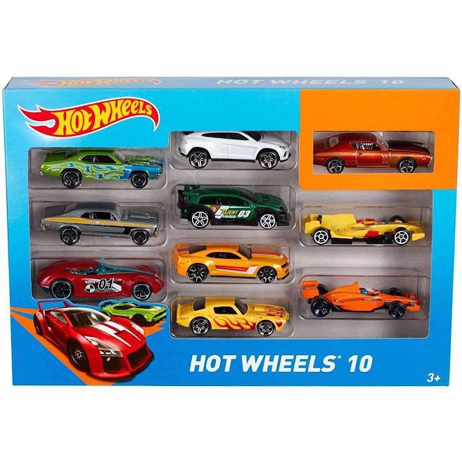 Kit 10 Carrinhos Básicos Sortidos Hot Wheels 54886 Mattel